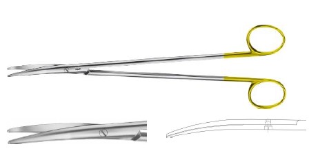 TC НЕЛЬСОН-МЕТЦЕНБАУМ ХВИЛ. ЗАТОЧ. НОЖИЦІ ВИГНУТІ 285MM